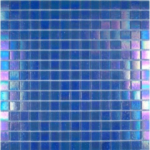 Iridium Iridescent Glass Mosaic Azure